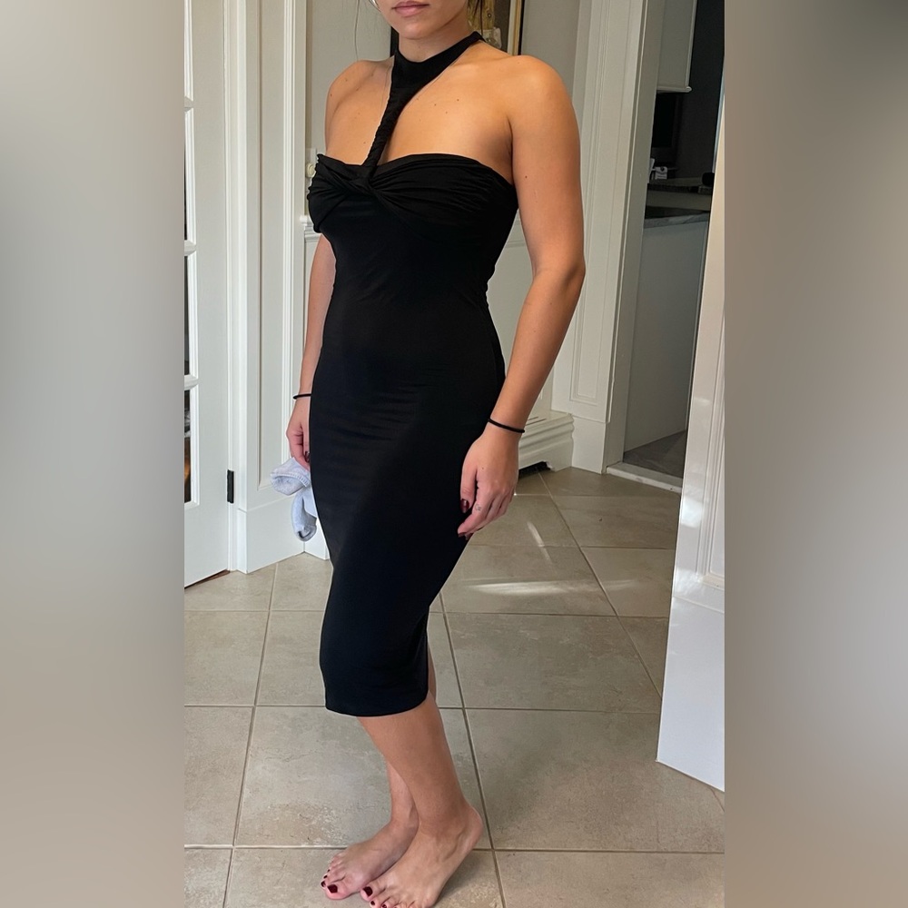 Gucci Black Midi Dress
